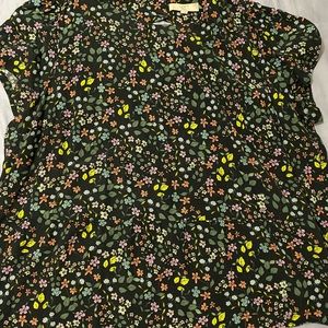 Loft Floral Peplum Blouse 24W